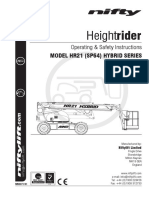 JMS Operating Manual Niftylift HR 21