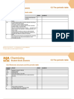 C2 The Periodic Table Student Book Answers