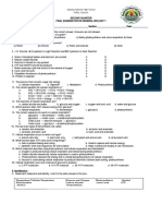 2nd Quarter FINAL EXAM General Biology 1