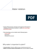 Water Relation