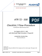 Checklist ATR72 Flight1 ATR72 500