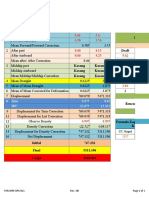 Table Draft & Displacement Initial Draft: 8 Trim 0.075 0.65 TPC 13.075 15.315