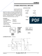 Dual Low Power Operational Amplifier