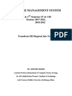 Database Management System: 5 & 4 Semester IT & CSE Session: 2017-2021, 2018-2022