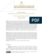 Alfabetização E Letramento de Alunos Com Transtorno Do Espectro Do Autismo (Tea)