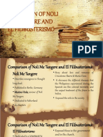 Comparison of Noli Me and El Filibusterismo