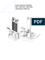 Forkover Electric Stacker WS10S / WS12S / WS15SL Operations Manual