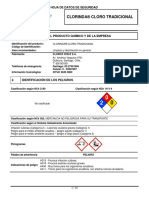 Hoja de Seguridad Cloro