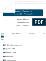 Syst' Emes D'exploitation Cours 3/13: Processus II: Nicolas Sabouret