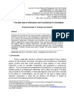 The Dark Side of Arbitration and Conciliation in Zimbabwe: Mildred Mahapa & Watadza Christopher