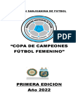 Reglamento de La Copa de Campeones Femenina