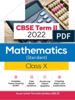 Arihant Maths Term 2 Question Bank Class 10th