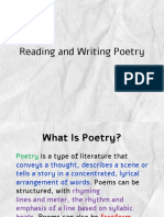 Reading and Writing Poetry