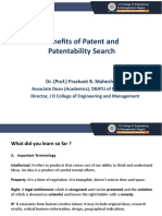 Benefits of Patent and Patentability Search: Dr. (Prof.) Prashant B. Maheshwary