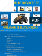 Treinamento Operador de Trator Agricola