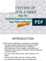 Prevetion of Dental Caries