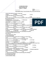 Fourth Periodic Test Grade !0 - Cookery Name: - Rating: - Year & Section: - Score