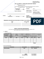 Sworn Statement of Assets, Liabilities and Net Worth: Valles Von Virchel E