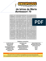 Sopa de Letras Montessori