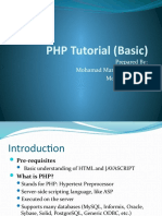 PHP Tutorial (Basic) : Prepared By: Mohamad Marwan Hadid B. Mohamad Salim