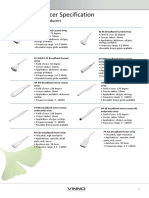 VINNO Transducer Specification: Ultrasound System Transducers