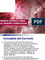 Marco Teórico para El Diseño Curricular