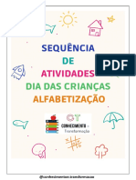 Sequência de Atividades Dia Da Criança Alfabetização