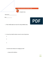 Initial Nutrition Assessment Form