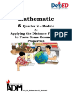 MATH10-QUARTER2-MODULE6-Applying The Distance Formula To Prove Some Geometric Properties