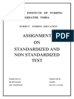 Assignment On Standardized and Non Standardized Tool 2s by Kamini c2