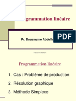 Programmation Linéaire