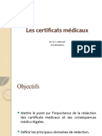 La Redaction Des Certeficats Medicaux