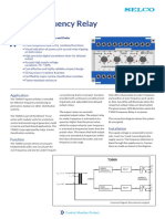 Frequency Relay: Application