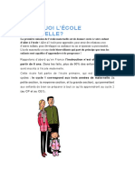 Rapport Maternelle