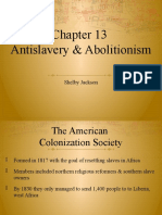 Antislavery & Abolitionism: Shelby Jackson