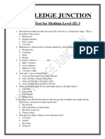 Mock Test For Medium Level (II) 3