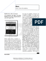 Reflexiones Sobre El Ensayo (A Propósito Del Libro de Skirius)