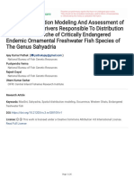 Species Distribution Modeling and Assessment of en