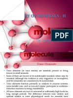 Chemistry of Minerals-II