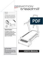 fmtl8505p2 Freemotion Treadmill Owners Manual