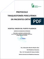 Protocolo - Traqueostomia Percutanea en Pacientes Criticos