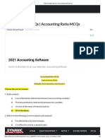 Ratio Analysis MCQs - Accounting Ratio MCQs