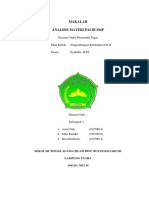 Analisis Materi Pembelajaran Pai SMP