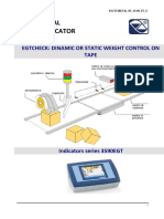 User Manual Weight Indicator: Egtcheck: Dinamic or Static Weight Control On Tape