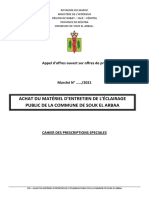 Achat Du Matériel D'Entretien de L'Éclairage Public de La Commune de Souk El Arbaa