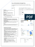 Funciones y Herramientas de Google Docs