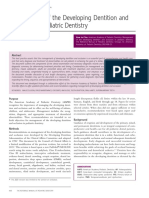 Management of The Developing Dentition and Occlusion in Pediatric Dentistry