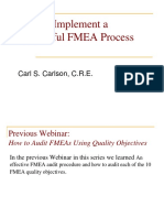 How To Implement An Effective Fmea Process