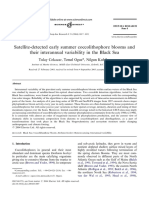 Satellite-Detected Early Summer Coccolithophore Blooms and Their Interannual Variability in The Black Sea