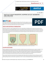 Facts at Your Fingertips - Hopper Outlet Geometry and Arching - Chemical Engineering - Page 1